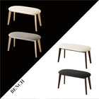 ダイニング 5点セット テーブル+チェア2脚+スツール2脚 ホワイト×ナチュラル W115