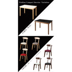 ダイニングテーブル ダイニング コンパクト おしゃれ ホワイト×ナチュラル W115