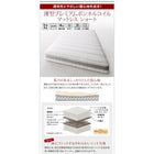 ショート丈収納ベッド 組立設置 薄型プレミアムボンネルコイル セミシングル ショート丈 深さグランド