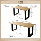 ダイニングテーブル単品 幅140 天然木 無垢材 ヴィンテージ