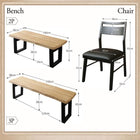 ヴィンテージベンチ 単品 3人掛け