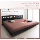 すのこベッド プレミアムボンネルコイル ワイドK240(S+D) ライト付き