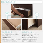お客様組立 チェストベッド 薄型プレミアムポケットコイルマットレス セミダブル