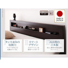 組立設置付 チェストベッド 薄型プレミアムポケットコイルマットレス ダブル