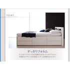 組立設置付 チェストベッド 薄型プレミアムポケットコイルマットレス ダブル