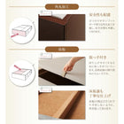 チェストベッド シングル 日本製 ヘッドレス大容量コンパクト 薄型プレミアムポケットコイルマットレス付き ショート丈