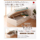 跳ね上げ収納ベッド 薄型プレミアムボンネルコイル 横開き ヘッドレス シングル ショート丈 深さラージ