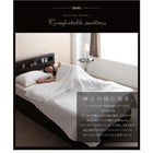 収納ベッド シングル 跳ね上げ 薄型プレミアムボンネルコイルマットレス付き 横開き 深さレギュラー