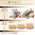 シングルベッド ベット 跳ね上げ 収納 薄型プレミアムボンネルコイルマットレス付き 横開き お客様組立 深さグランド
