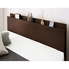 ベッド ガス式跳ね上げ セミダブル 深さグランド お客様組立 薄型スタンダードボンネルコイル 縦開き