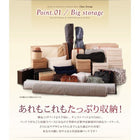 組立設置付 シンプル大容量収納庫付きすのこベッド 薄型抗菌国産ポケットコイルマットレス セミダブル 深さラージ