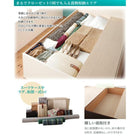 チェストベッド シングル 日本製 棚 コンセント付き 大容量 薄型抗菌国産ポケットコイルマットレス付き