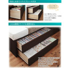 チェストベッド ダブル 日本製 棚 コンセント付き 大容量 薄型抗菌国産ポケットコイルマットレス付き