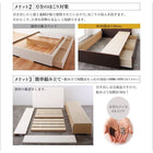 ベッド 収納 引き出し2杯 薄型抗菌国産ポケットコイル セミダブル 組立設置付