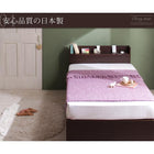 収納ベッド 国産跳上げ 薄型プレミアムボンネルコイル 横開き セミシングル ショート丈 深さラージ