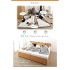 収納ファミリーベッド 薄型プレミアムポケットコイル A+C ワイドK200