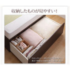 組立設置付 布団が収納できるチェストベッド 薄型プレミアムポケットコイルマットレス シングル