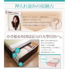 組立設置付 布団が収納できるチェストベッド 薄型抗菌国産ポケットコイルマットレス シングル