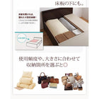 組立設置付 布団が収納できるチェストベッド 薄型抗菌国産ポケットコイルマットレス セミダブル