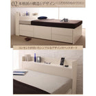 チェストベッド 薄型スタンダードポケットコイル シングル