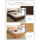 チェストベッド ダブル 日本製 棚 コンセント 仕切り板付き 大容量 薄型プレミアムボンネルコイルマットレス付き