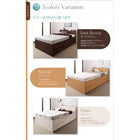 収納ベッド 国産 組立設置付 薄型スタンダードボンネルコイル ダブル