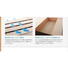 収納ベッド 国産 薄型プレミアムボンネルコイル セミダブル