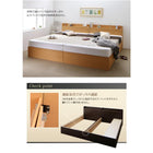 ベッド セミダブル 収納 ベット ポケットコイル 床板 Aタイプ 連結 薄型 抗菌 国産 お客様組立