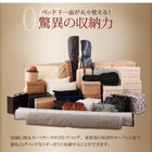 シングルベッド 跳ね上げ ベッド 収納 薄型プレミアムボンネルコイルマットレス付き 横開き 深さレギュラー 組立設置付