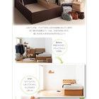 跳ね上げ ベッド 収納 セミダブル 薄型プレミアムボンネルコイル横開き 深さグランド 組立設置付