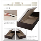 跳ね上げ ベッド 収納 シングル 薄型スタンダードポケットコイル 横開き 深さレギュラー お客様組立