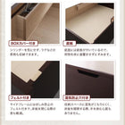 シングルベッド ベット 収納 薄型スタンダードポケットコイル 横開き 深さラージ お客様組立 跳ね上げ