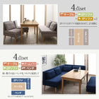 ソファ ダイニングソファ 北欧 ソファダイニング 2点セット(2人掛けソファ1脚+アームソファ1脚) 左アーム