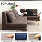 ソファ ダイニングセット北欧 ソファダイニング 3点セット(2人掛けソファ1脚+アームソファ1脚+1人掛けソファ1脚) 右アーム