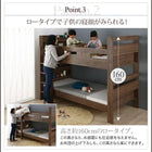 2段ベッドにもなるワイドキングサイズベッド 薄型軽量ポケットコイルマットレス付き フルガード