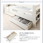 二段ベッド クイーンサイズベッドにもなるスリム2段ベッド 薄型軽量ボンネルコイル スタンダード クイーン