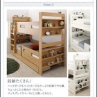 二段ベッド クイーンサイズベッドにもなるスリム2段ベッド 薄型軽量ポケットコイル スタンダード クイーン