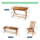 チーク 天然木 テーブル 幅120 ガーデンファニチャー 折りたたみ式