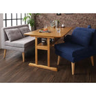 ソファ ダイニングセット棚付き ファミリー ダイニング5点セット(テーブル+1人掛けソファ4脚) 幅150