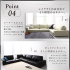 ソファー フロアソファ コーナー ソファ ハイタイプ 3.5人掛け