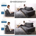 フロアソファ ソファー &オットマンセット ワイド肘 ハイタイプ 2.5人掛け