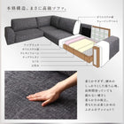 フロアソファ コーナー ソファー L字 ロータイプ 3.5P