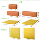 キッズプレイマット 5点セット フロアマット2枚+スツール3枚 150×150 子供に安全安心
