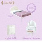 オトナ女子にもぴったりなクラシカルプリンセスベッドシリーズ ドレッサー スツールセット