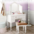 オトナ女子にもぴったりなクラシカルプリンセスベッドシリーズ ドレッサー スツールセット