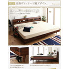 すのこ ファミリーベッド ワイドK240 S+D デザイン プレミアムボンネルコイルマットレス付き