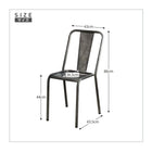 スタッキングスチールチェア