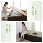 畳ベッド セミダブル 布団を収納 棚 コンセント付き畳ベッド 洗える畳