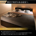 ガス圧 跳ね上げ ベッド 収納 マットレス付き クイーン SS×2 フランスベッド マルチラススーパースプリング 縦開き 組立設置付