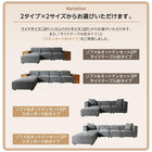 ワイドローソファ ソファ&サイドテーブルセット 3P